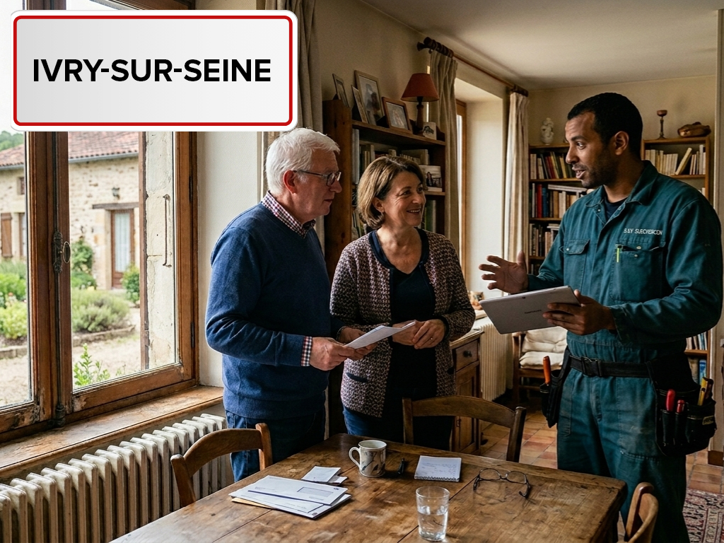 Installation de pompe à chaleur à Ivry-sur-Seine (94200) dans le Val-de-Marne